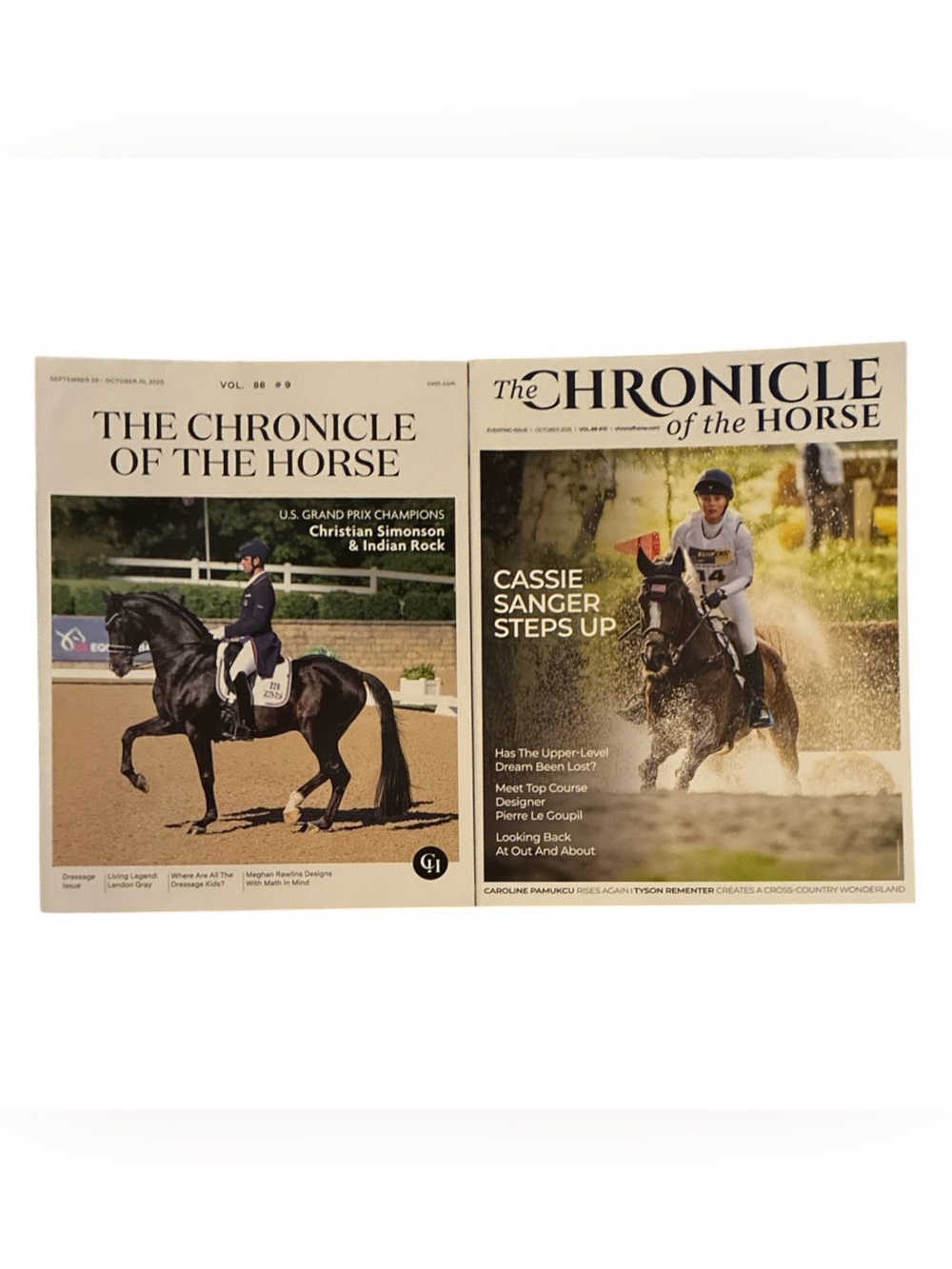 The Chronicle Of The Horse Magazine Lot Of 2 September - October 2025
